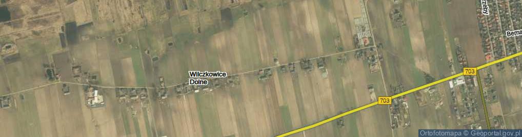 Zdjęcie satelitarne Wilczkowice Dolne ul.